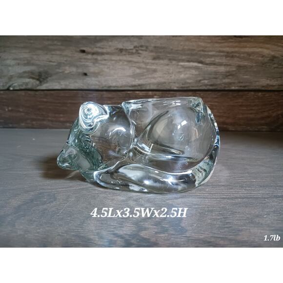 Vintage Indiana Glass Clear Candle Holder Trinket Dish - Picture 1 of 5